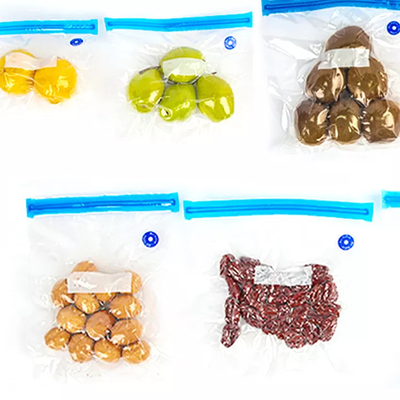 再使用可能な真空の食糧貯蔵袋は防止空気弁袋の湿気をファスナーを絞める