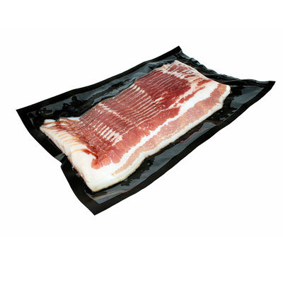 SGSの生鮮食品の黒いジッパーVcuumは5mmの食品包装の真空の袋を袋に入れる