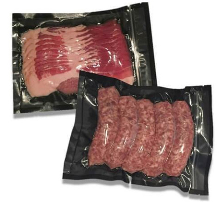 浮彫りになる明確で/黒い真空シールはBpa自由な肉野菜貯蔵を袋に入れる