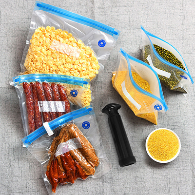 カスタムロゴの再封可能な食品用真空シーラーバッグ Sous Vide バッグ