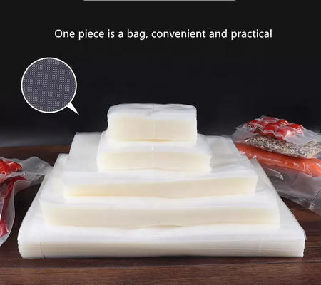 Sous Videの真空バッグの凍結する肉のための浮彫りにされたPEのプラスチック真空の食糧袋