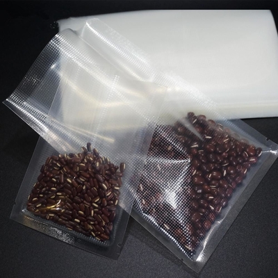 透明な3つの側面はシーラーに掃除機をかける食糧袋が多ナイロン真空バッグを薄板にした