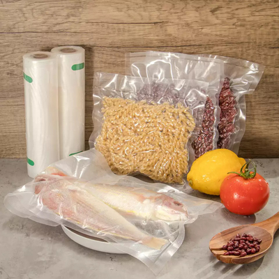 薄板にされた材料の食品の真空シール袋ロール テクスチャーのあるエンボス加工