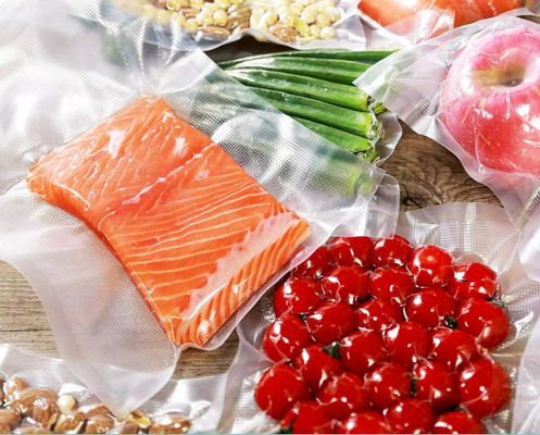 QSの冷凍食品の熱いシールのPEの熱いシールのポリ袋はブランド15cm*25cmをカスタマイズする
