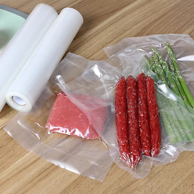 Sous Videの食糧セーバーのナイロン真空の貯蔵袋のためのプラスチックによって浮彫りにされた真空のシーラー袋